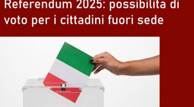 Referendum 8-9 giugno 2025 – Voto da parte degli elettori fuori sede