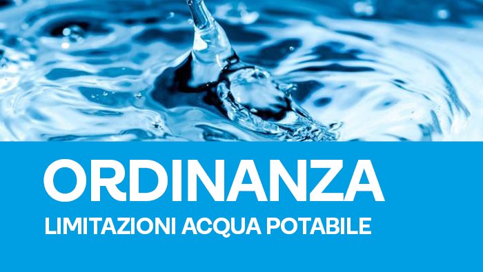 limitazione estiva uso ACQUA 2025